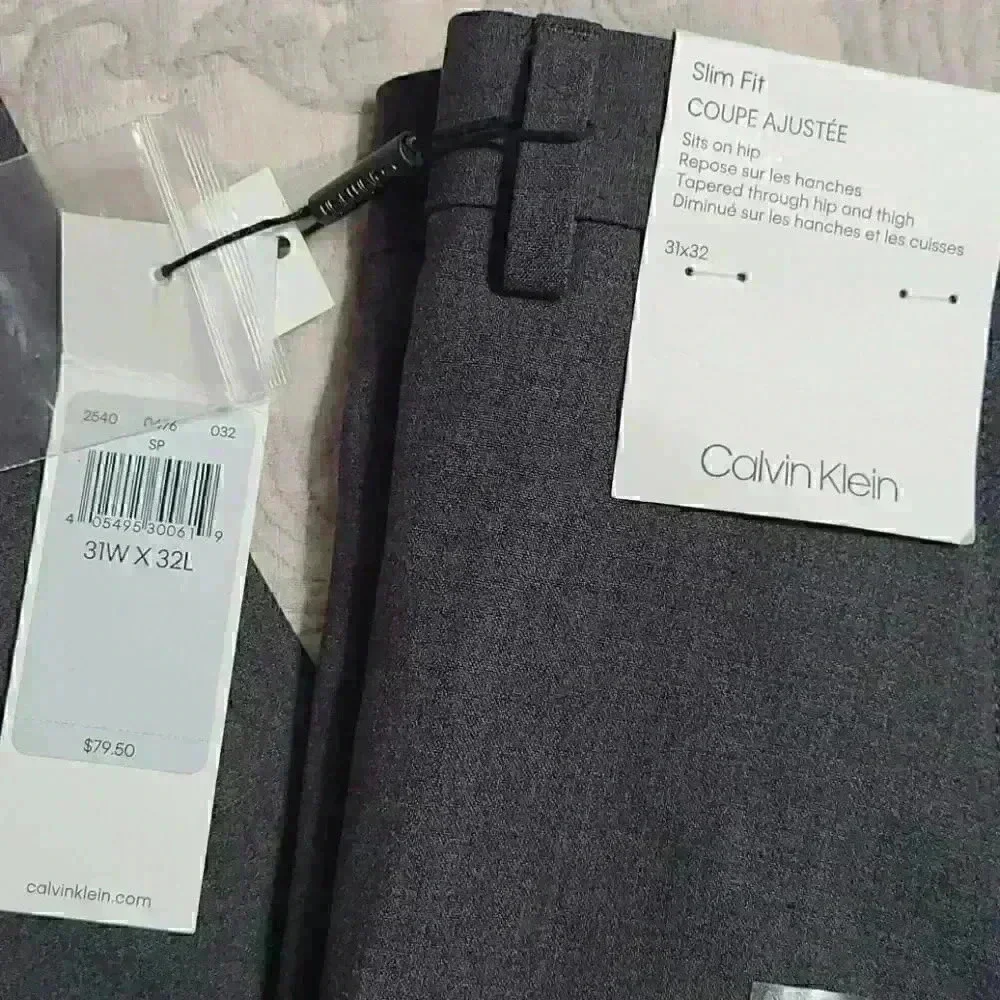 Calvin Klein Slim Fit Dress Pants - Picture 3 of 12